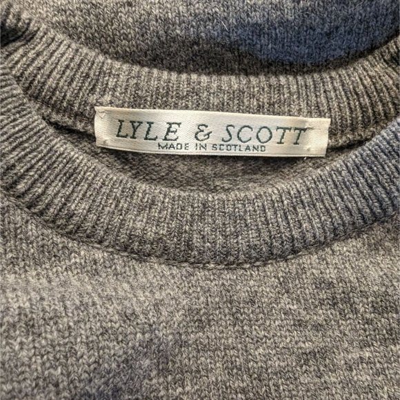 LYLE & SCOTT‎ long sleeve gray Argyle Women's Sweater size M - Picture 4 of 6